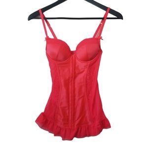 La Senza hot pink lacey corset style lingerie top